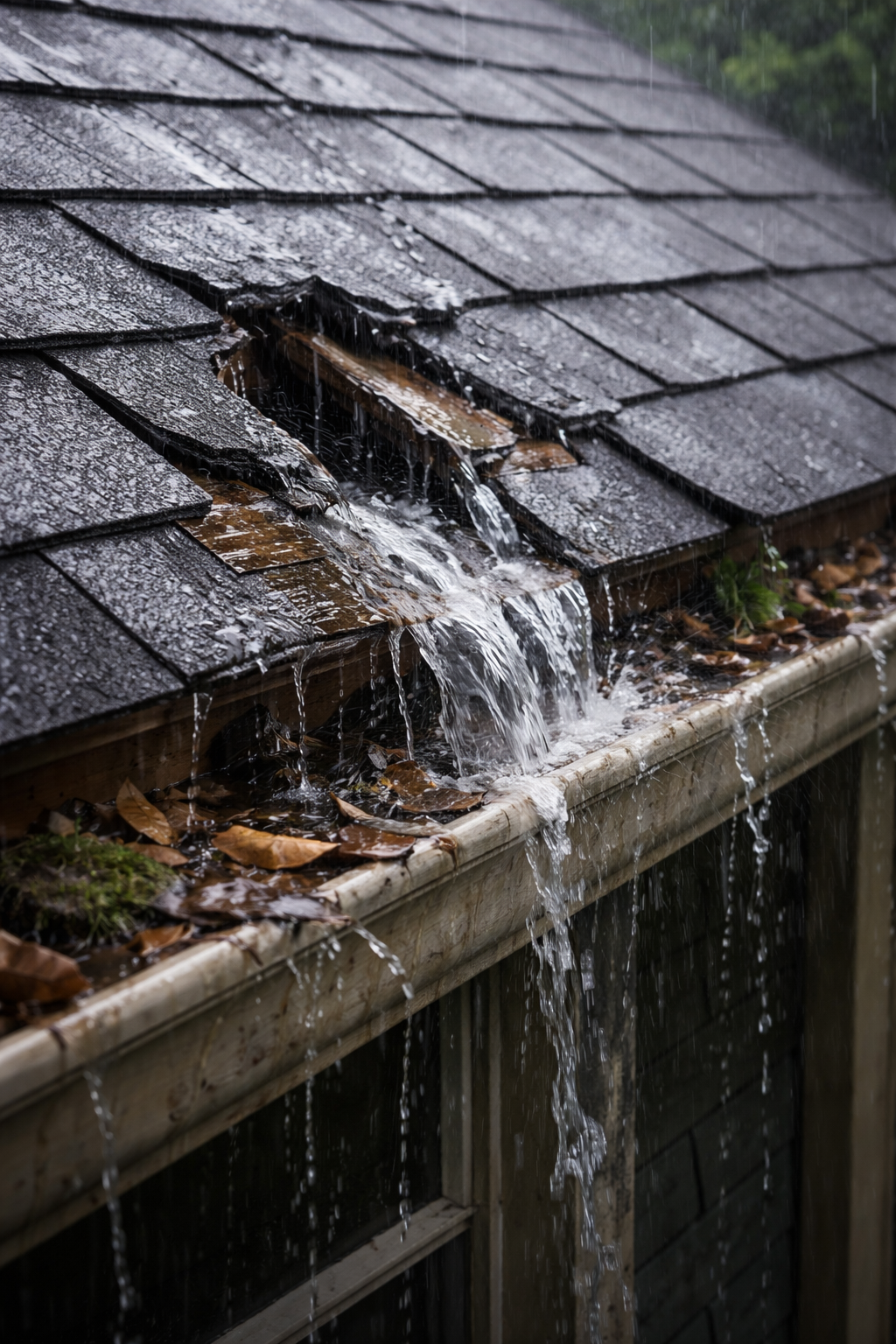 Fuite toiture (bâchage urgence)