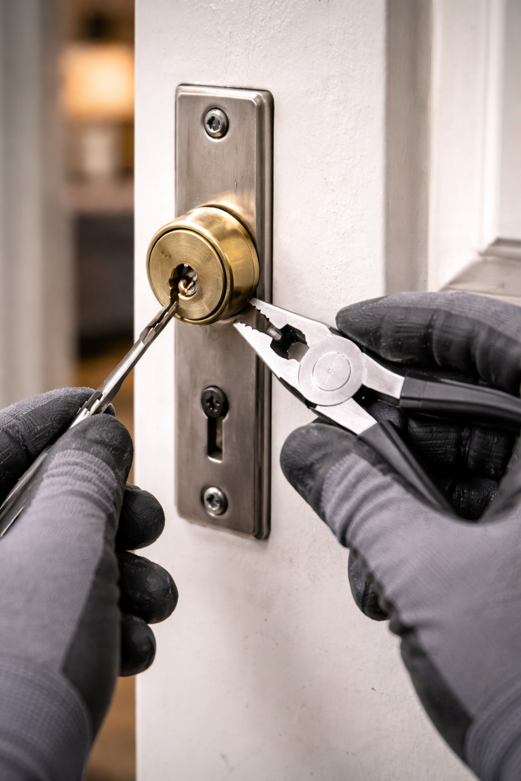 Serrure bloquée / cylindre